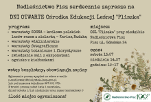 Dni otwarte Ośrodka Edukacji Leśnej Pliszka