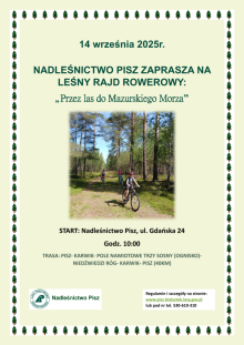 Leśny Rajd Rowerowy „Przez las do Mazurskiego Morza”